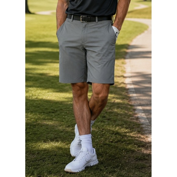 Nike Other - Nike Golf Dri Fit Tour Performance Shorts Mens Size 36 Gray Stripe 10.5" Inseam
